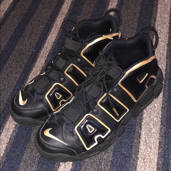 COPY - Nike Uptempo Gold - Black - Picture 2 of 5